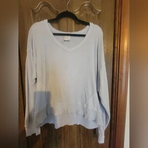 Aerie Waffle Knit Pullover Sweater